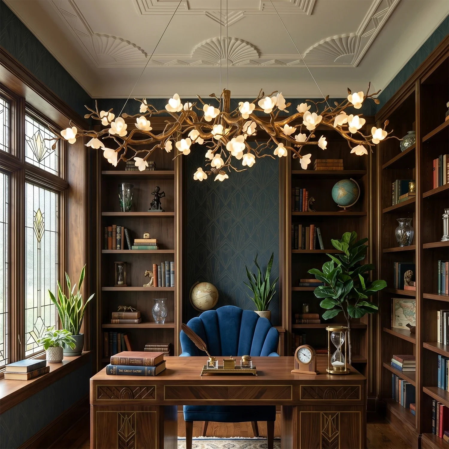 Magnolia Luxury Floral Branch Chandelier