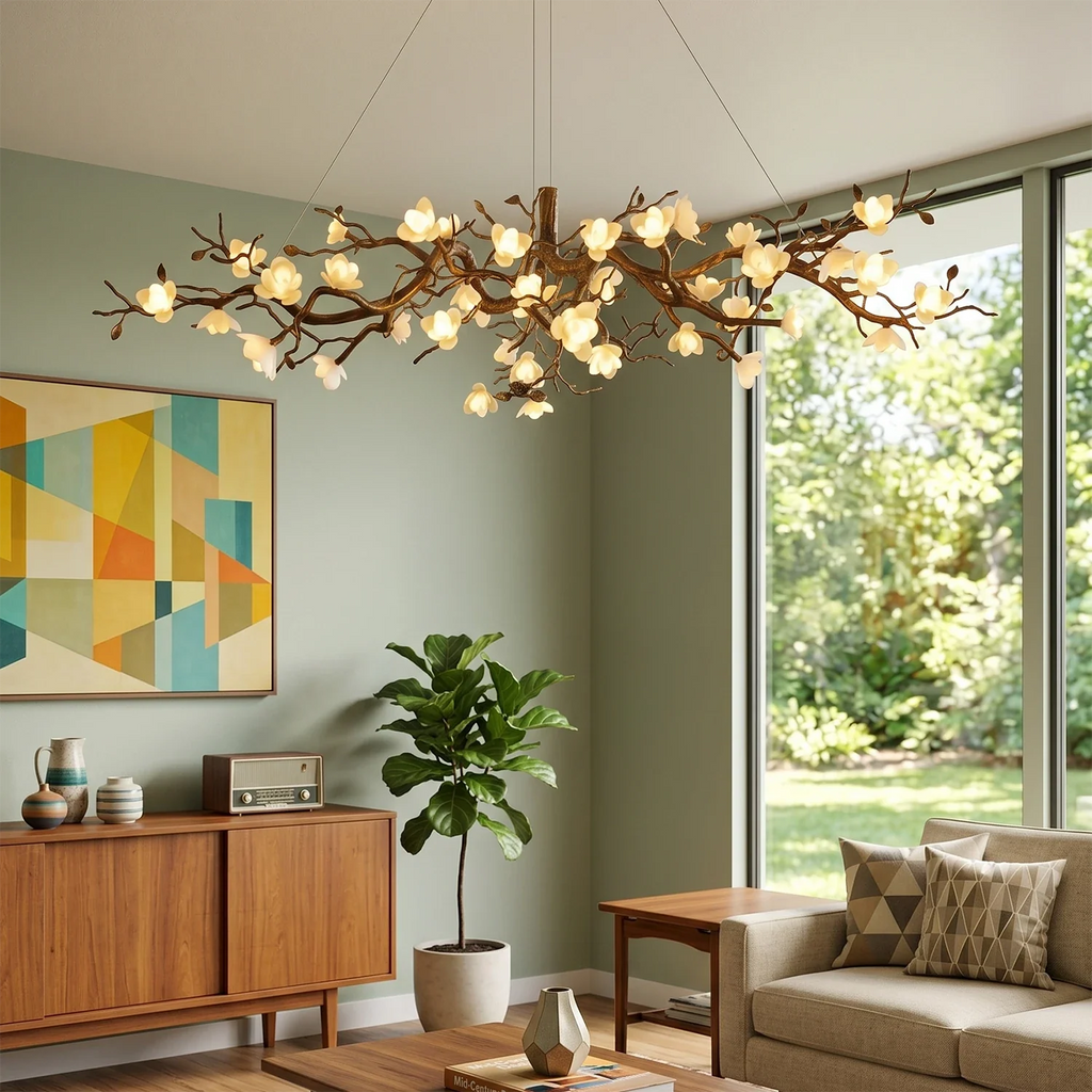 Magnolia Luxury Floral Branch Chandelier