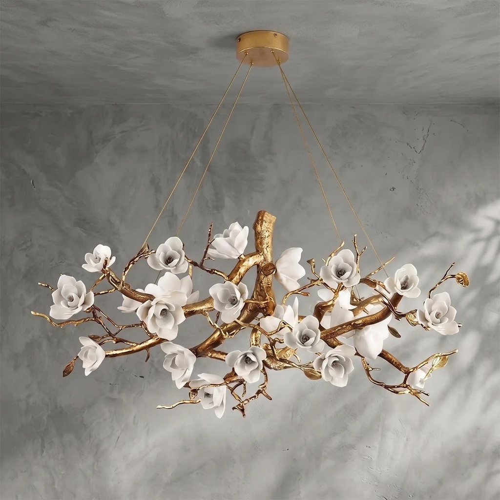 Magnolia Luxury Floral Branch Chandelier