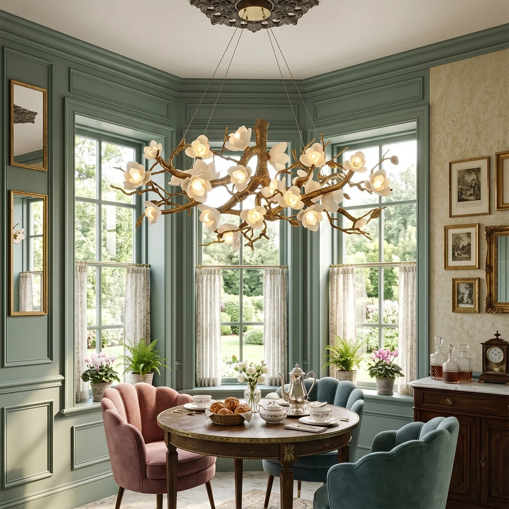 Magnolia Luxury Floral Branch Chandelier