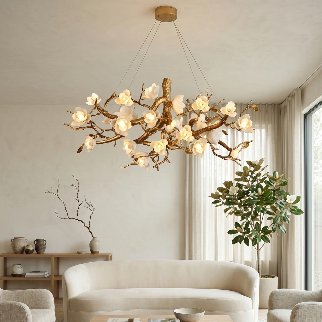 Magnolia Luxury Floral Branch Chandelier