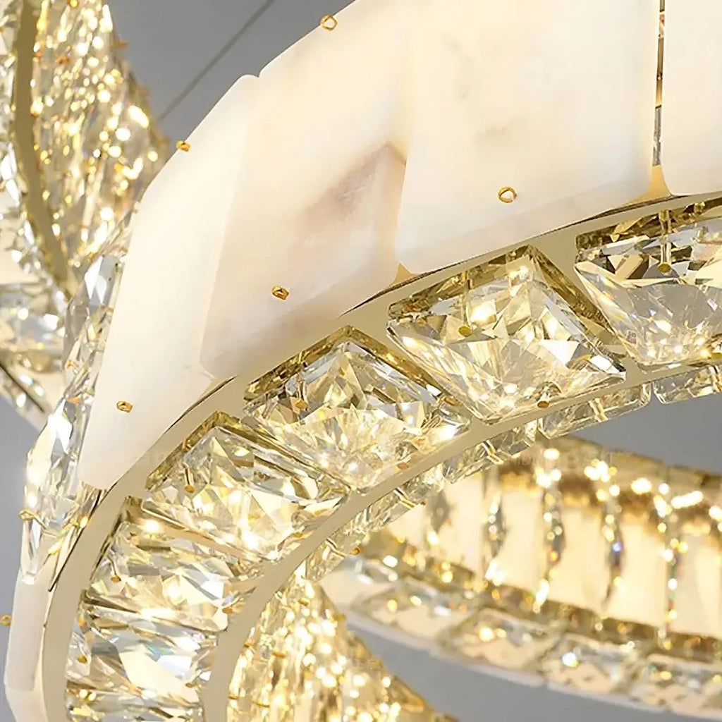 Stafford Alabaster Crystal Chandelier product image