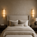 Valmont Alabaster Wall Sconce detail view
