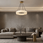 Palmer Alabaster Chandelier material and finish detail