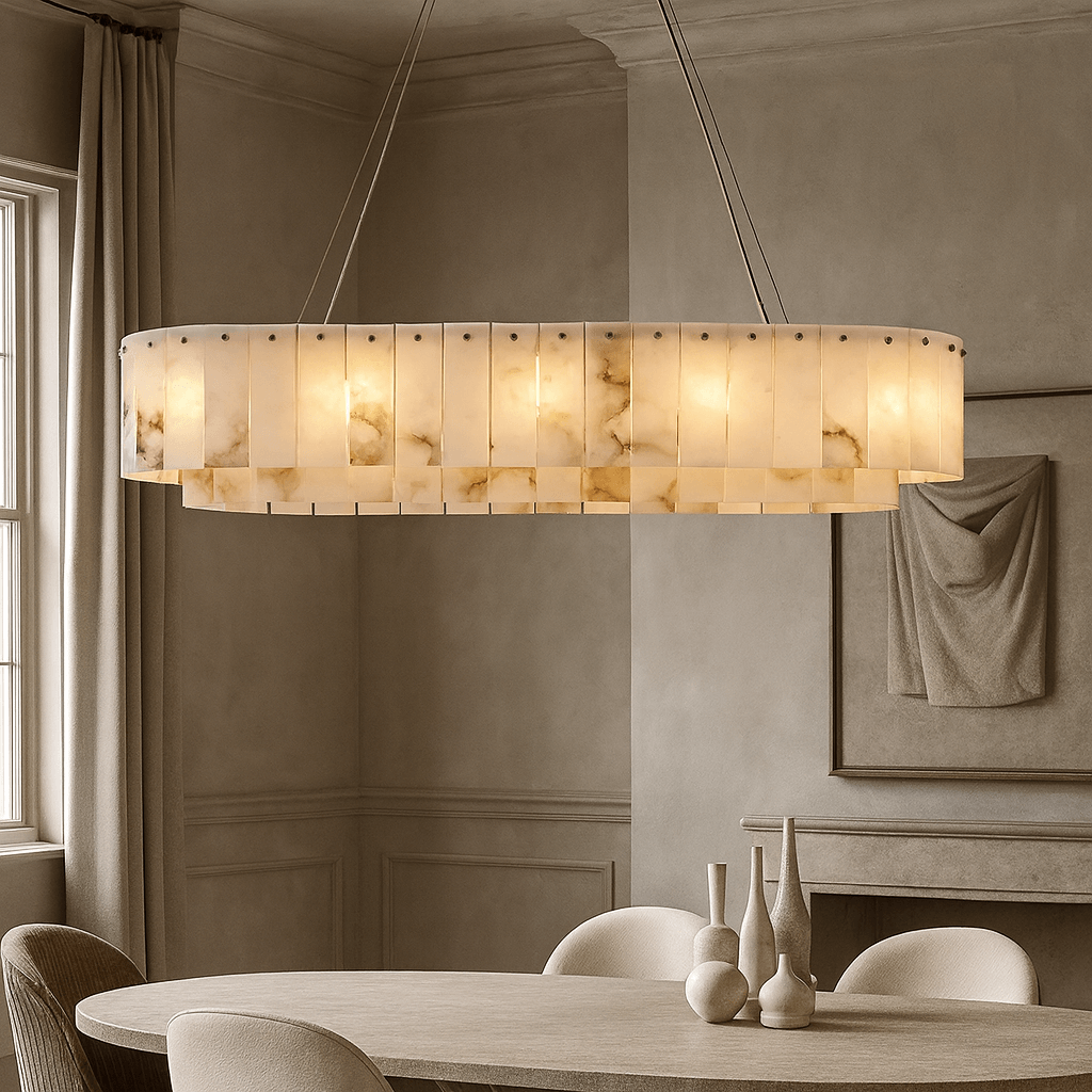 Oakley Layered Alabaster Dining Room Chandelier additional product view