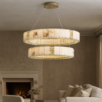 Stafford Alabaster Crystal Chandelier additional product view