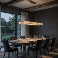 Owens Alabaster Linear Chandelier 39" by Bling Lighting Studio