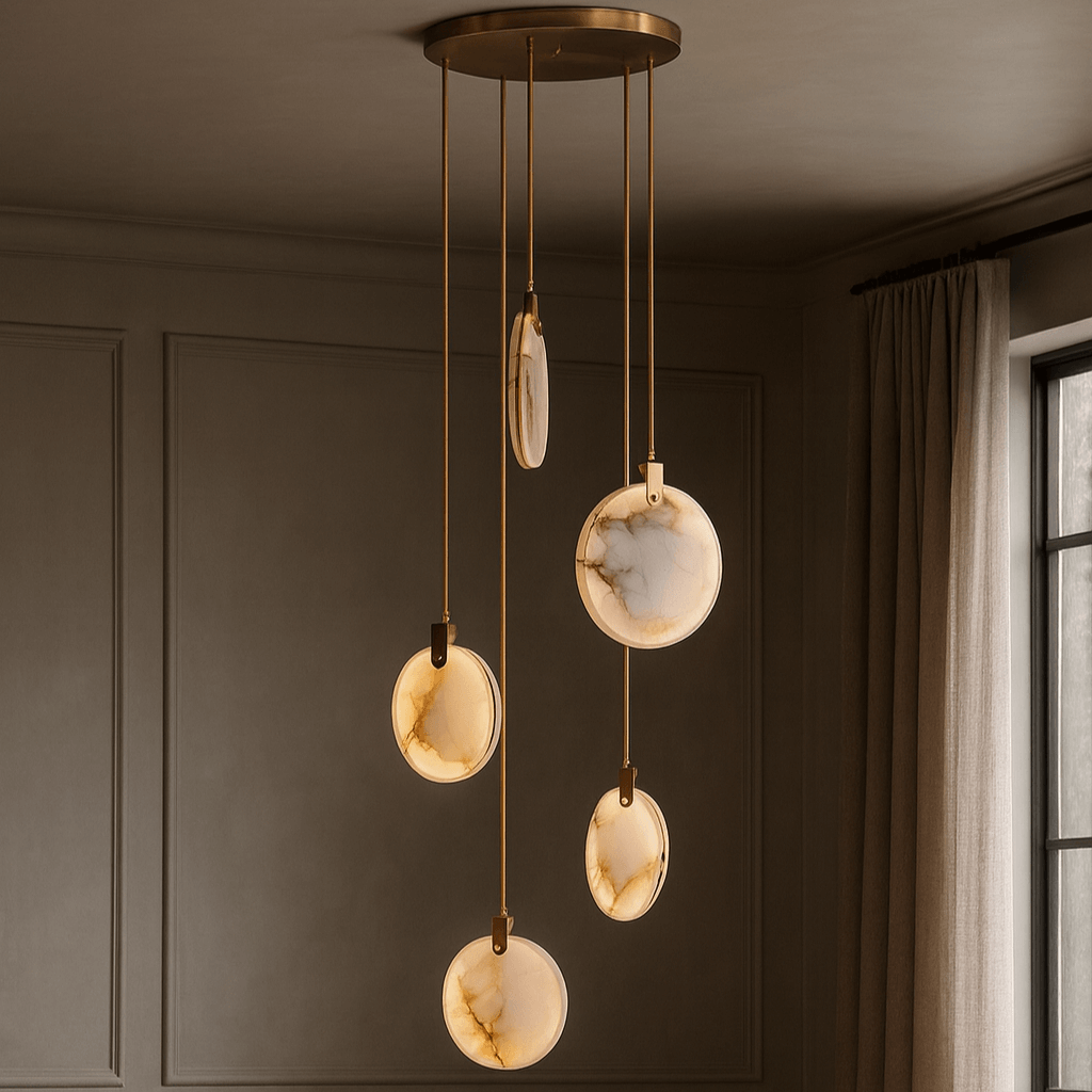 Moonshade 5-Light Alabaster Chandelier additional product view