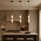 Valmont Alabaster Pendant Light by Bling Lighting Studio