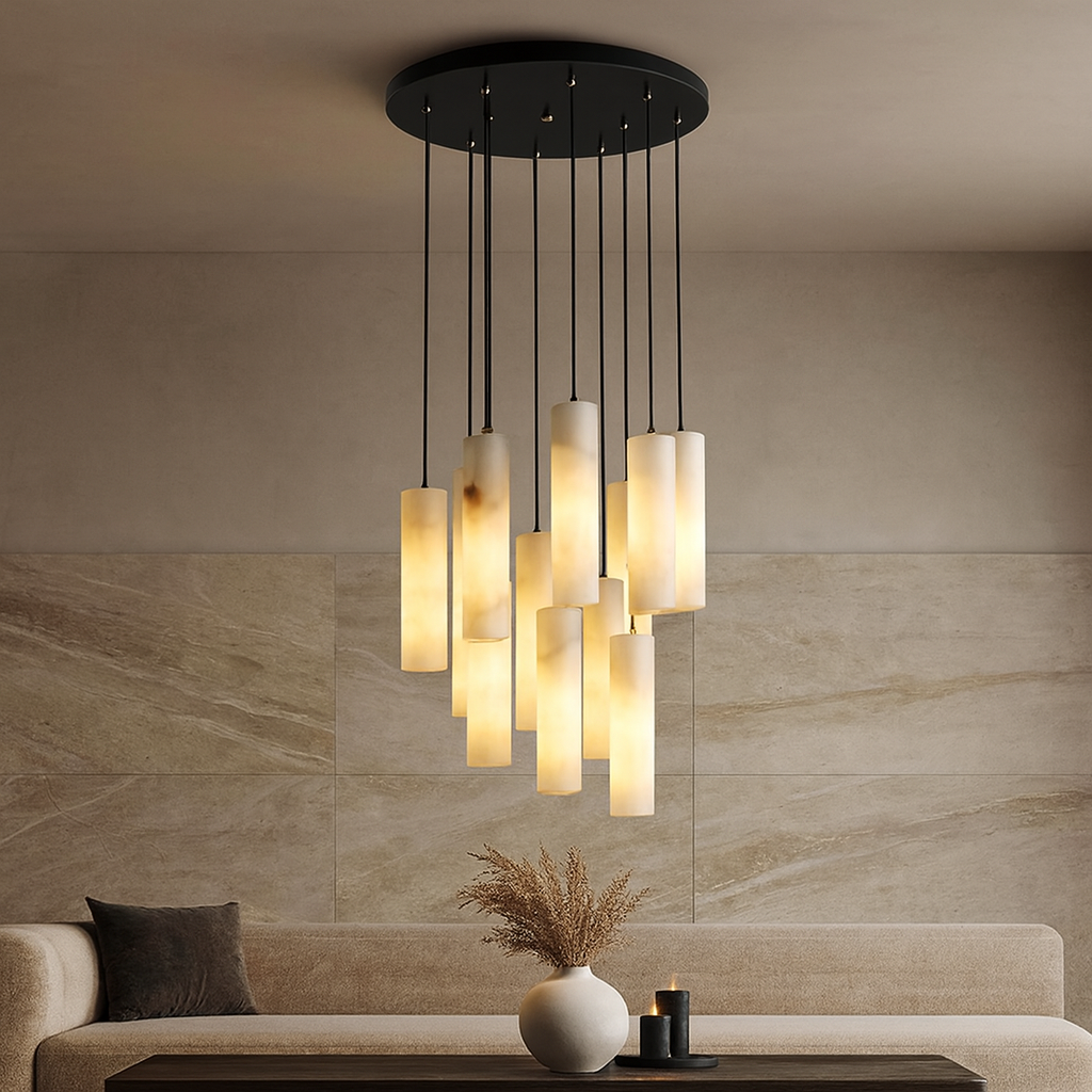 Morris Marble Pendant Chandelier by Bling Lighting Studio