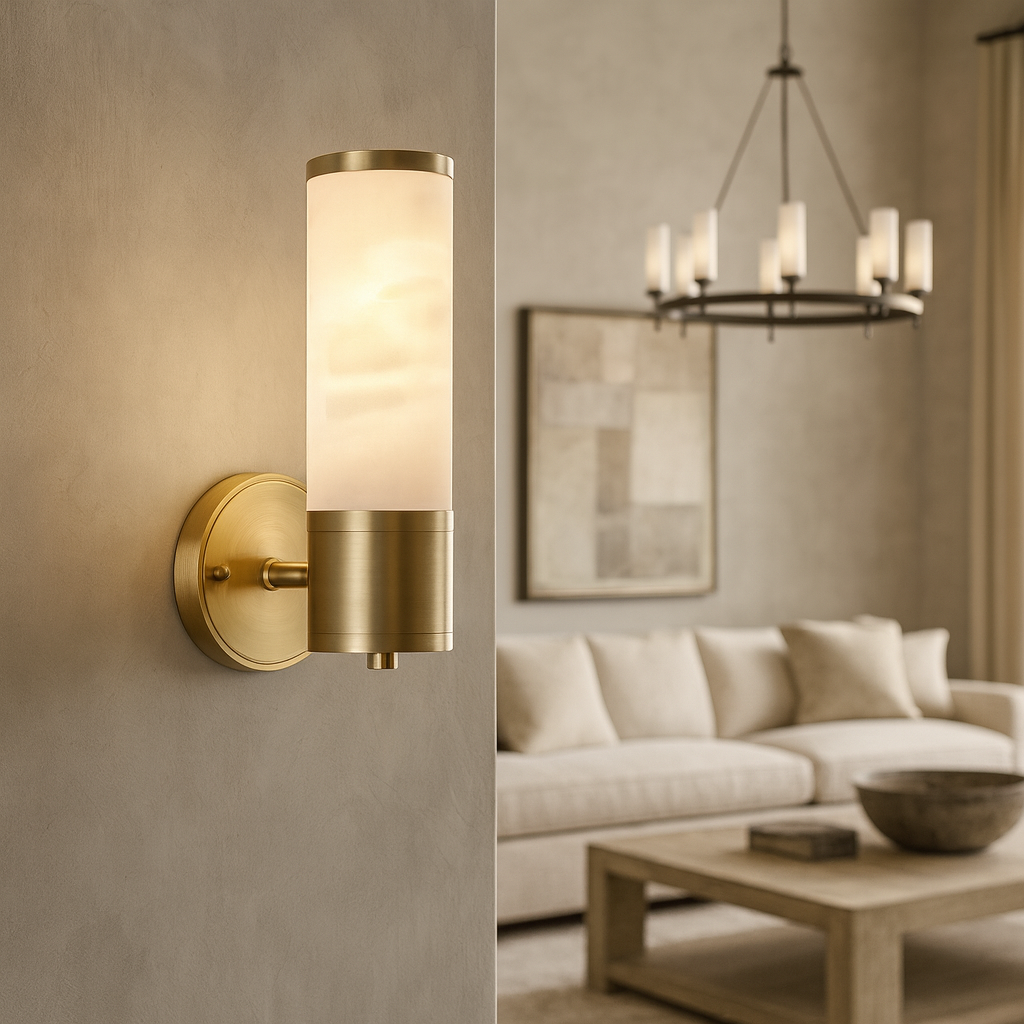 Moonshade Alabaster Wall Sconce