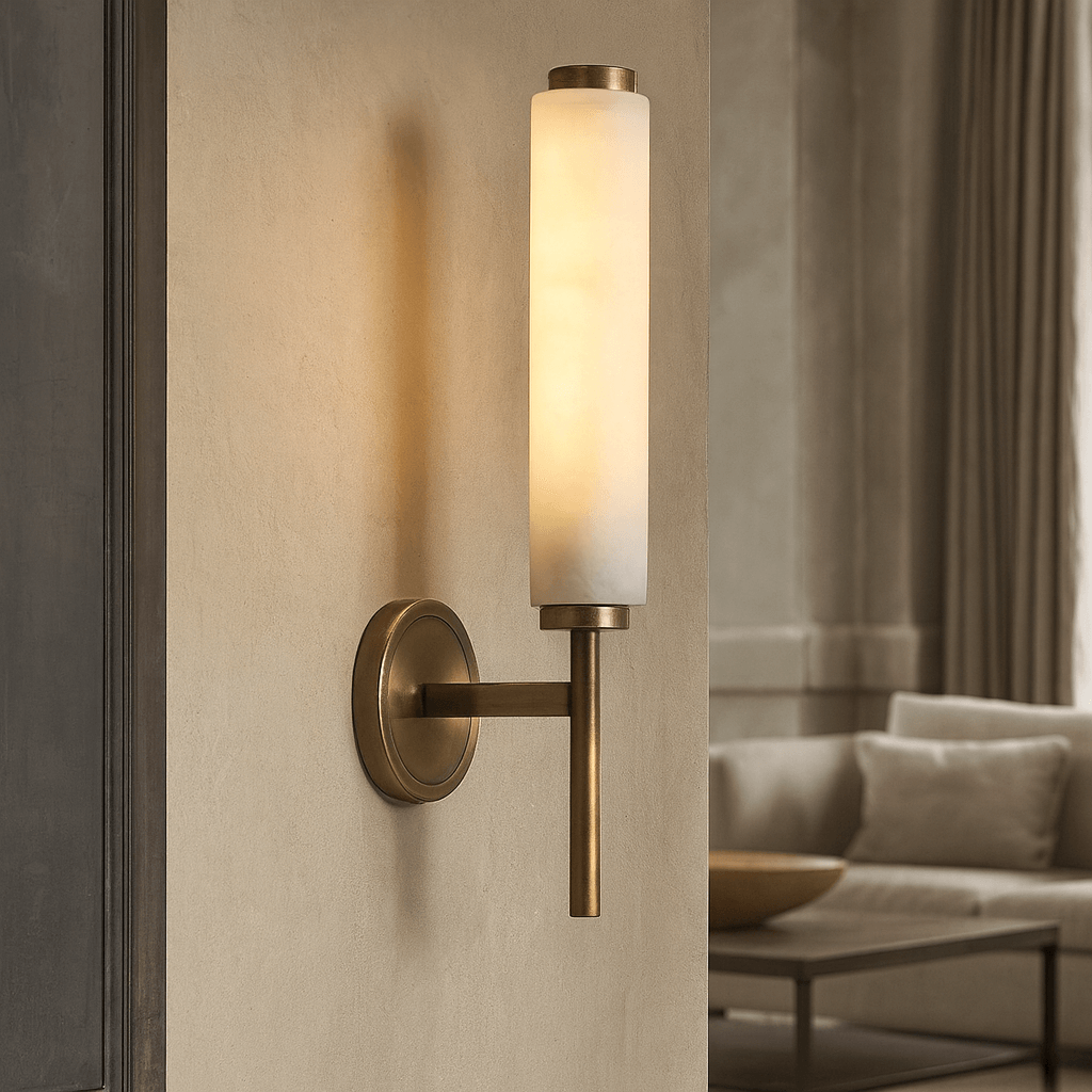Burston Alabaster Wall Sconce