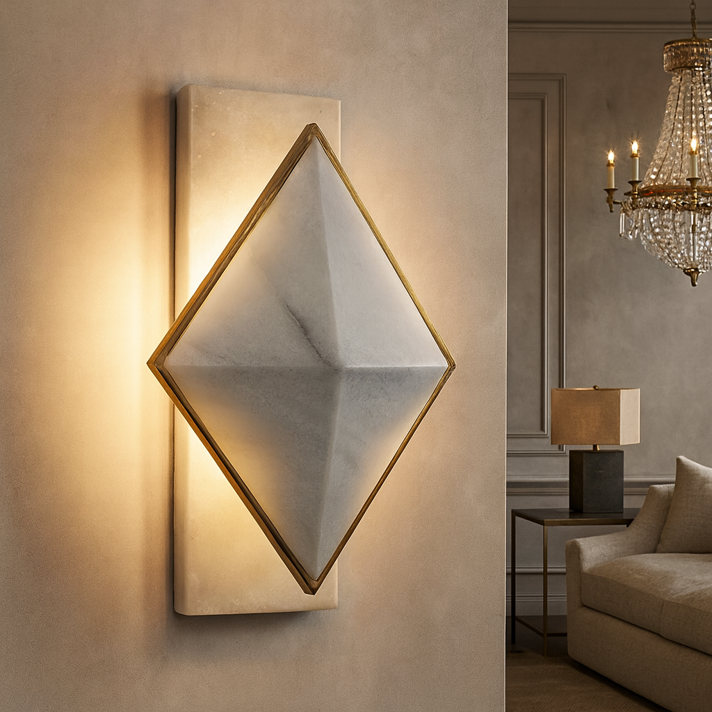 Newfort Alabaster Wall Sconce