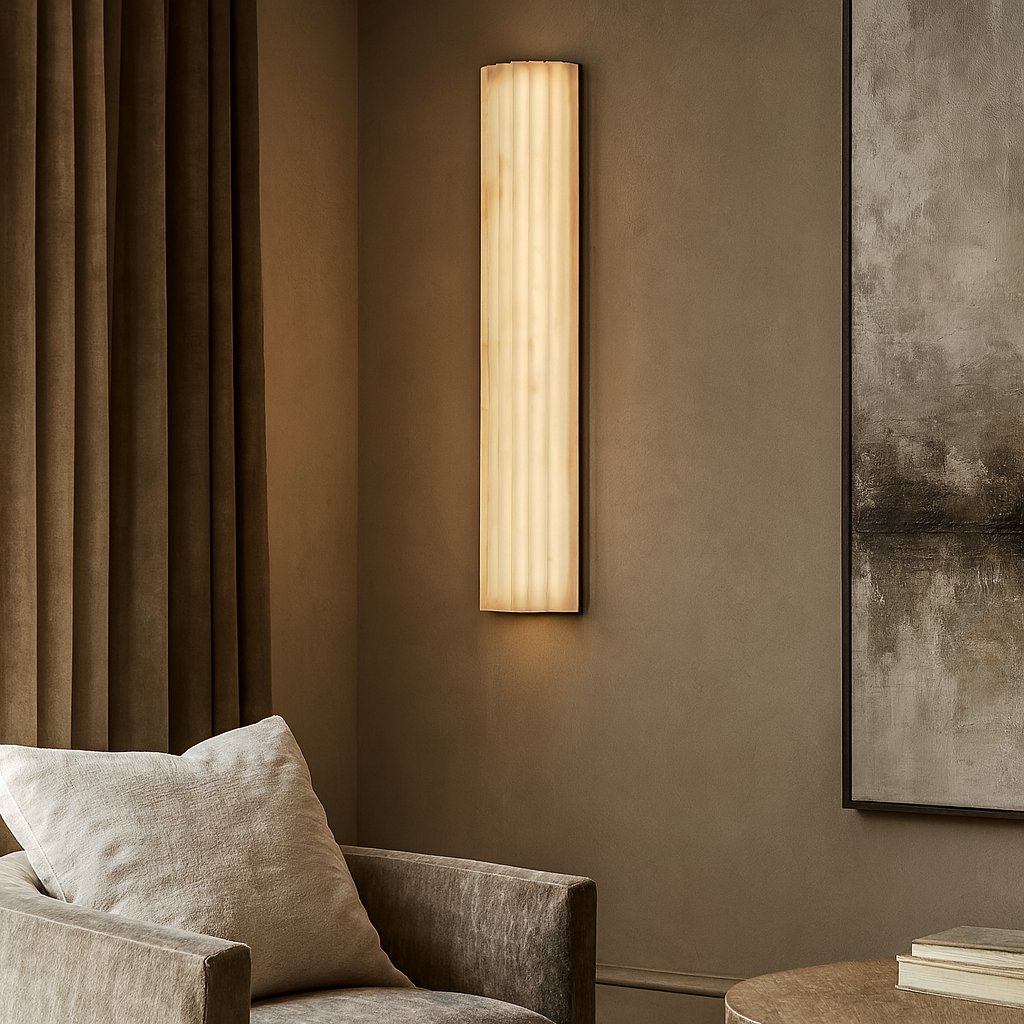 Marlo Alabaster Wall Sconce 18" additional product view
