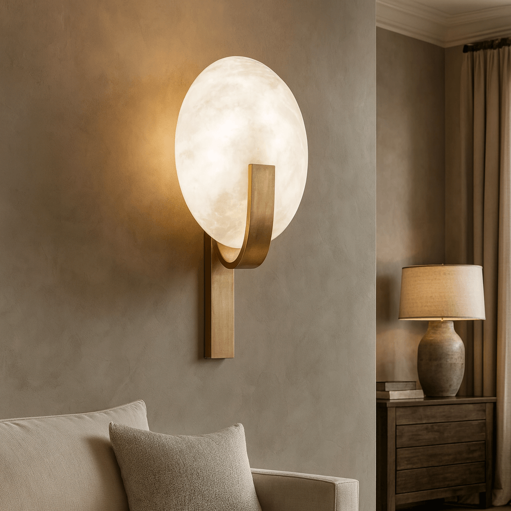 Elara Alabaster Wall Sconce