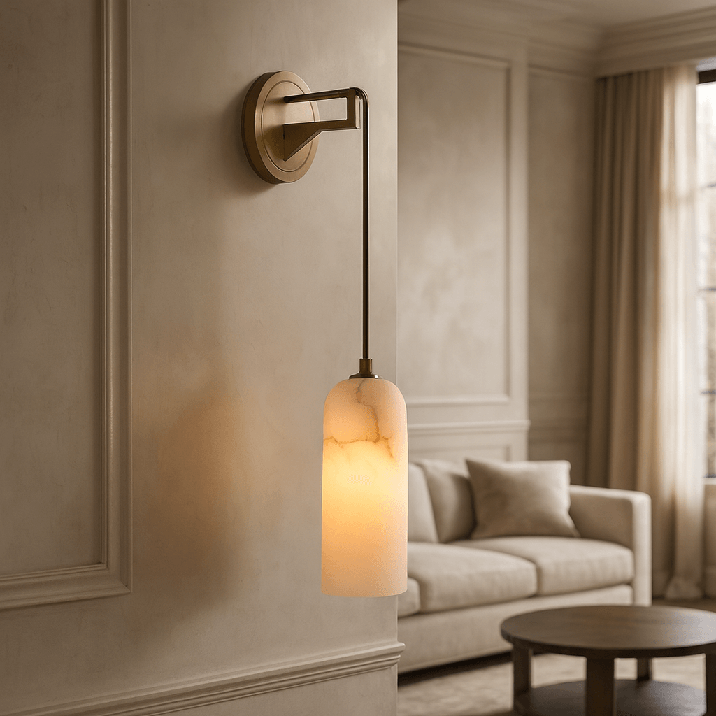 Lucera Alabaster Pendant Sconce