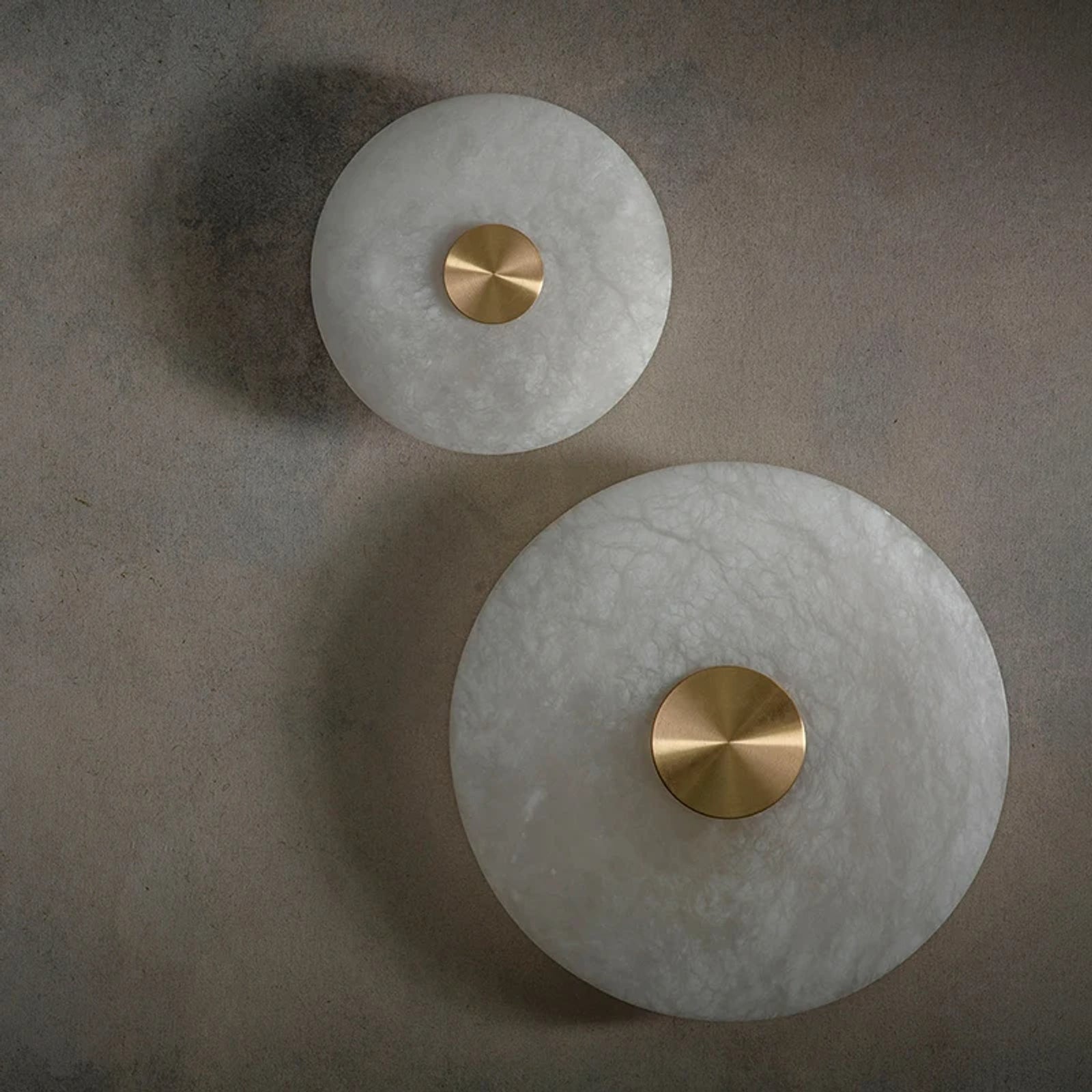 Solena Alabaster Disc Wall Sconce