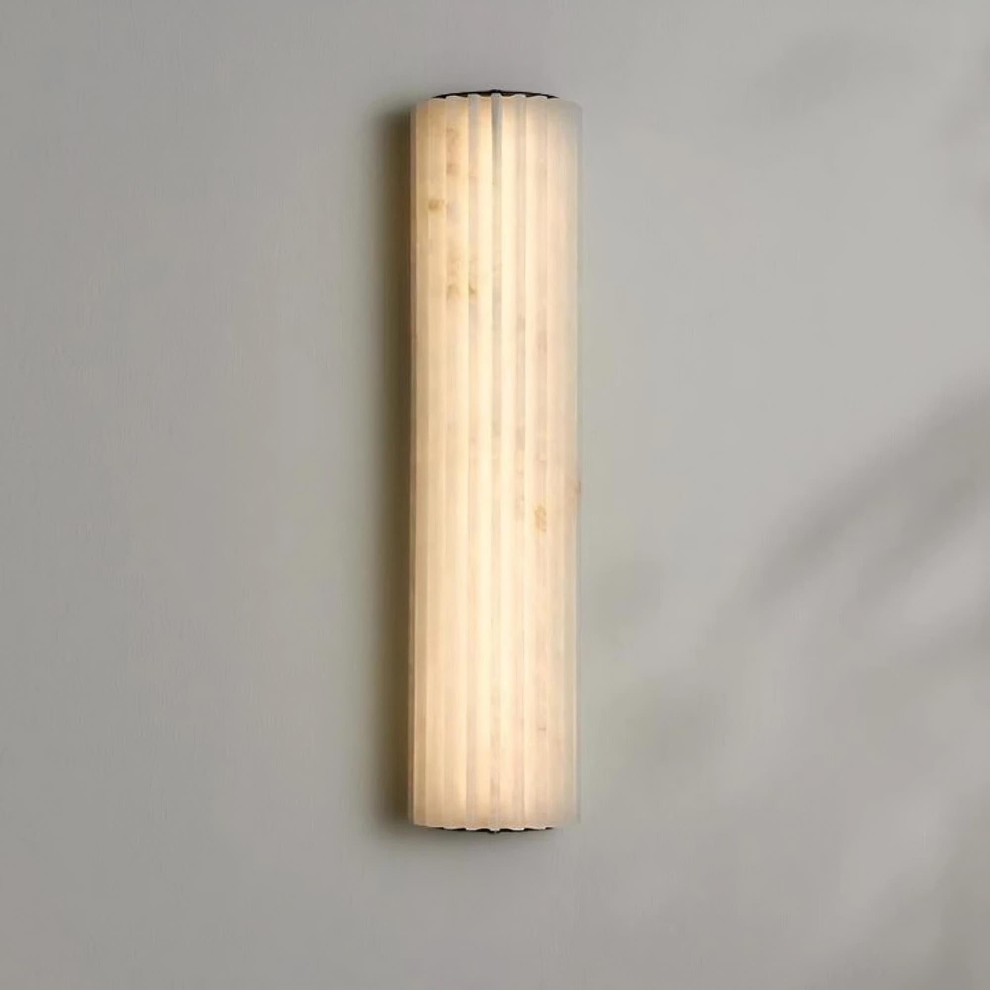 Marlo Alabaster Wall Sconce 18" material and finish detail
