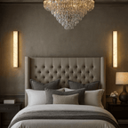 Linden Alabaster Wall Sconce Black detail view