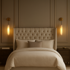 Moonshade Alabaster Pendant Wall Sconce material and finish detail