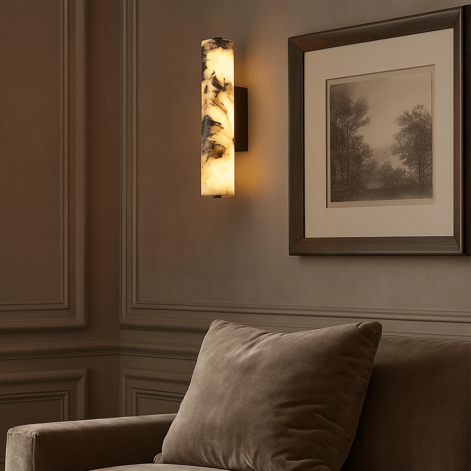 Valmont Alabaster Wall Sconce