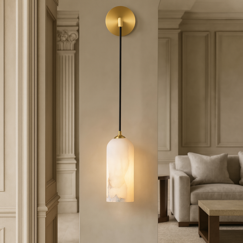 Mirasol Alabaster Wall Sconce