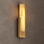 Wexford Alabaster Wall Sconce material and finish detail