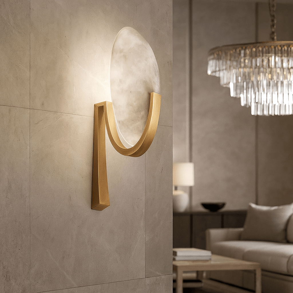 Elara Alabaster Wall Sconce