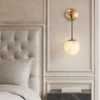 Horrin Alabaster Ball Wall Sconce detail view