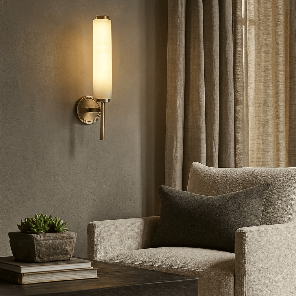 Burston Alabaster Wall Sconce