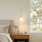 Modern Handmade Porcelain Petal Pendant Light