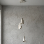 Modern Handmade Porcelain Petal Pendant Light