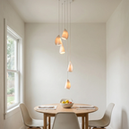 Modern Handmade Porcelain Petal Pendant Light