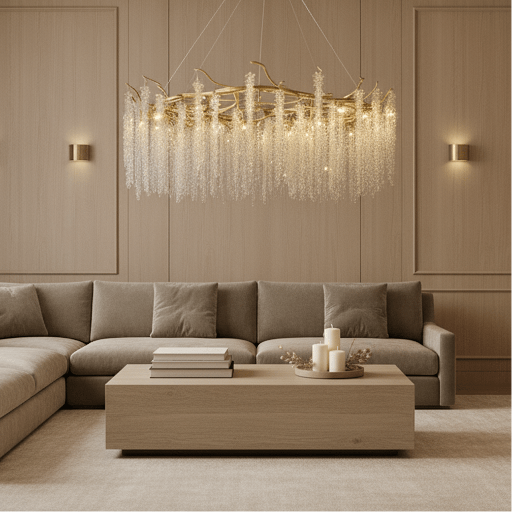 Albero Crystal Chandelier by Bling Lighting Studio