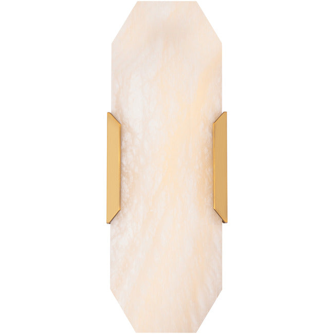 Obelisk Alabaster Wall Sconce by Bling Lighting Studio
