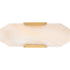 Obelisk Alabaster Wall Sconce by Bling Lighting Studio