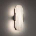 Obelisk Alabaster Wall Sconce by Bling Lighting Studio