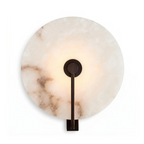 Natural Alabaster Disc LED Wall Sconce