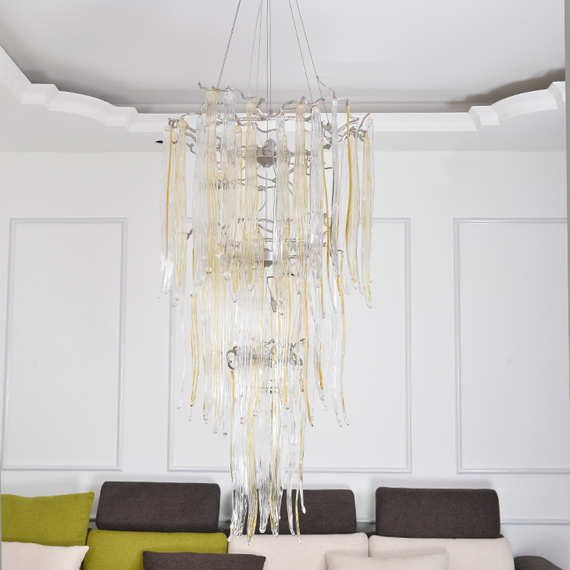 Luxury Crystal Branch Chandelier For Staircase by Bling Lighting Studio