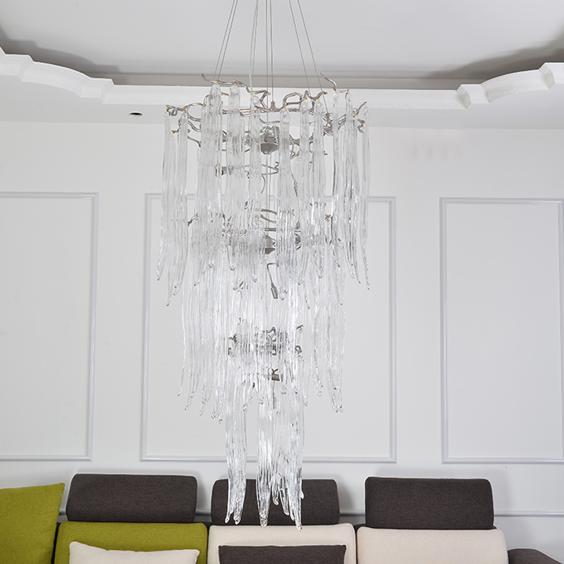 Luxury Crystal Branch Chandelier For Staircase by Bling Lighting Studio