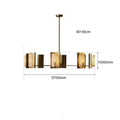 Spanish Alabaster Linear Chandelier