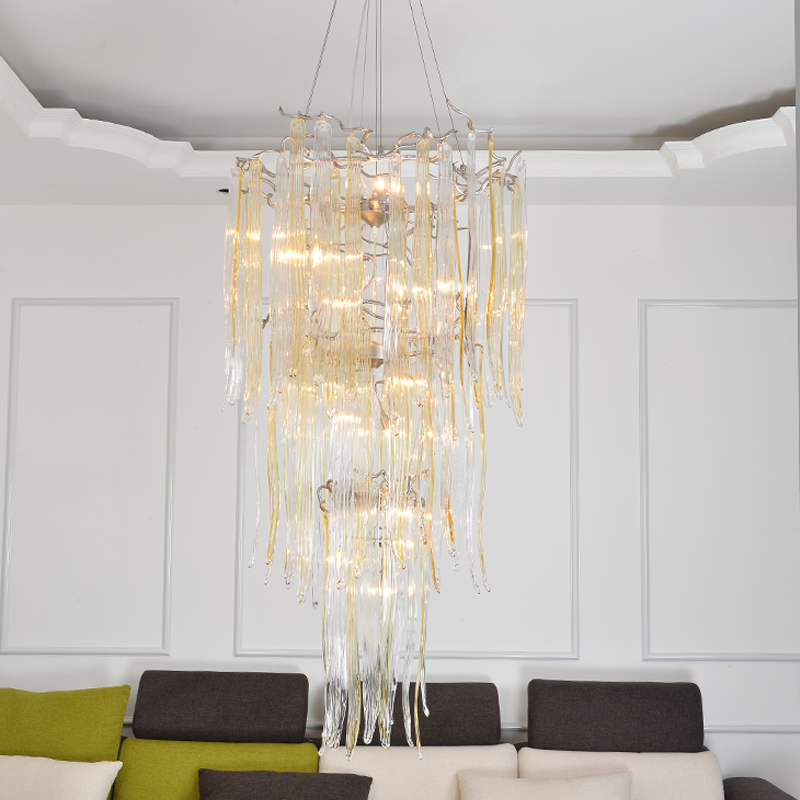 Luxury Crystal Branch Chandelier For Staircase by Bling Lighting Studio