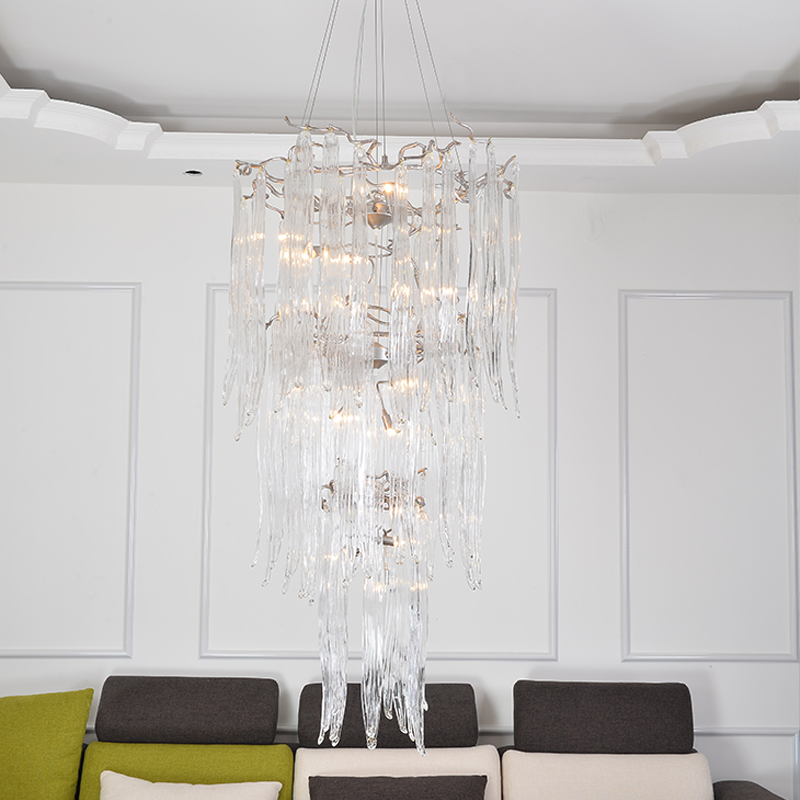 Luxury Crystal Branch Chandelier For Staircase by Bling Lighting Studio