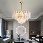 Patra Alabaster Chandelier by Bling Lighting Studio
