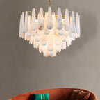 Patra Alabaster Chandelier material and finish detail