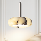Luna Natural Alabaster Pendant detail view