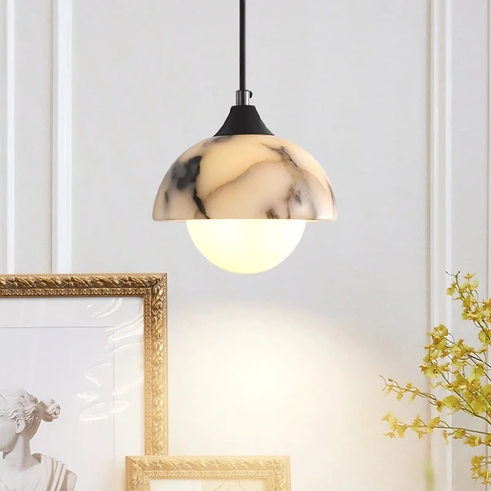 Aeris Natural Alabaster Pendant Light