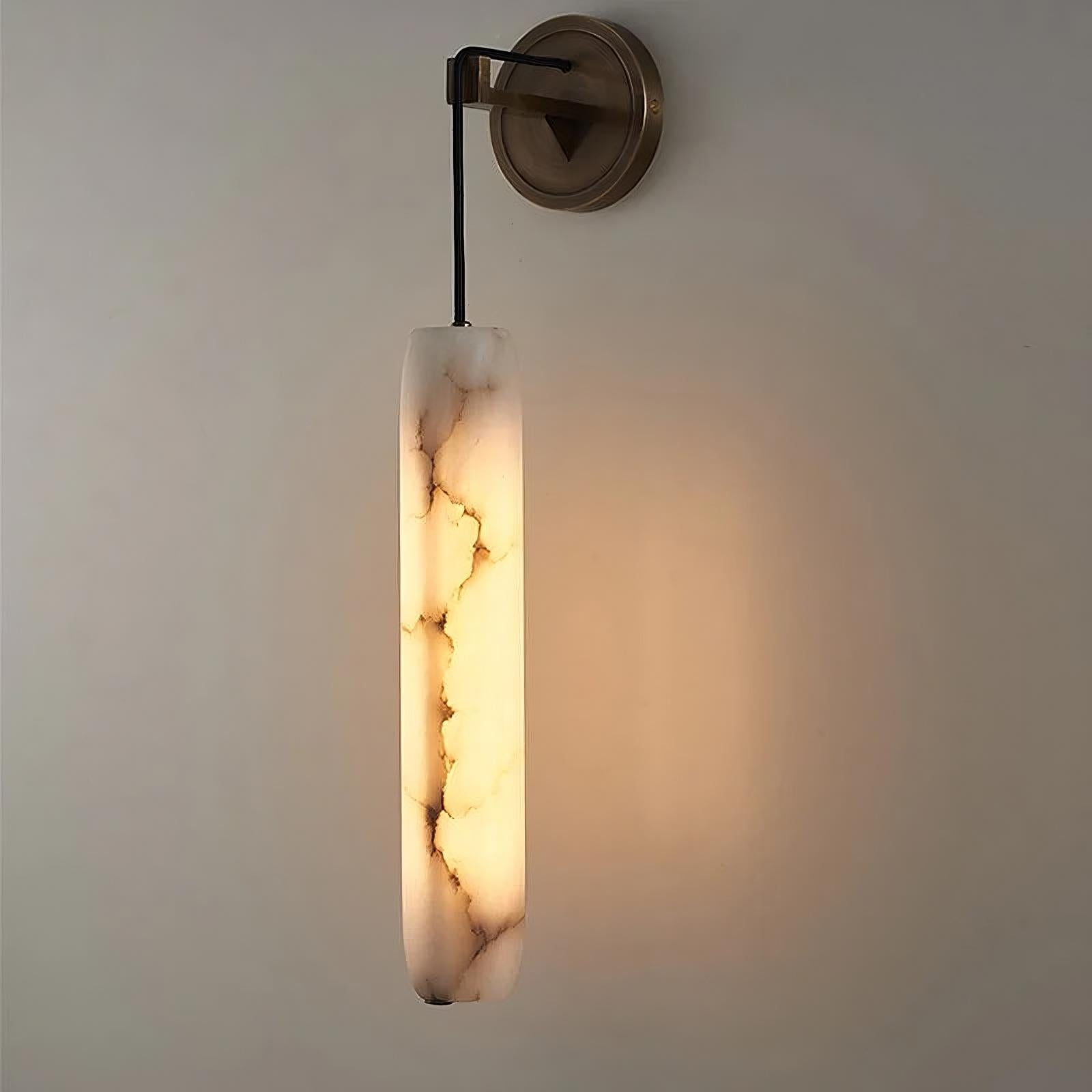 Moonshade Alabaster Pendant Wall Sconce