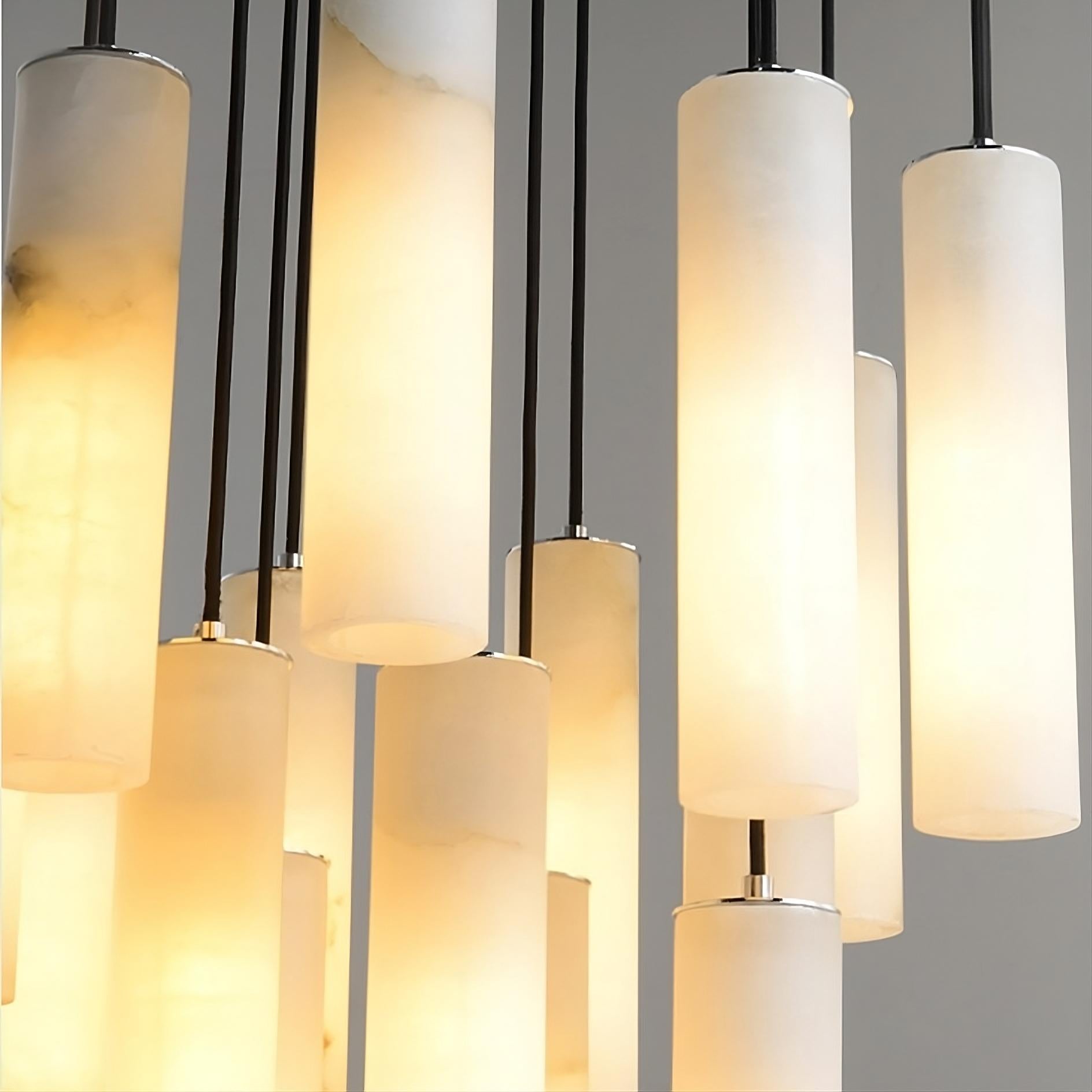 Morris Marble Pendant Chandelier material and finish detail