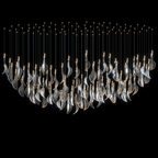 Crystal Flame Drop Chandelier